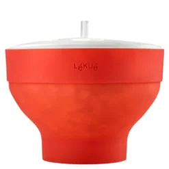 Popcornmaker for mikrobølgeovn 2,8 L rød