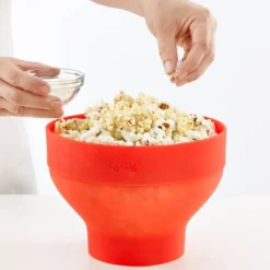 Popcornmaker for mikrobølgeovn 2,8 L rød