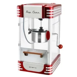 Popcornmaskin 50 g POM-120650 retro rød