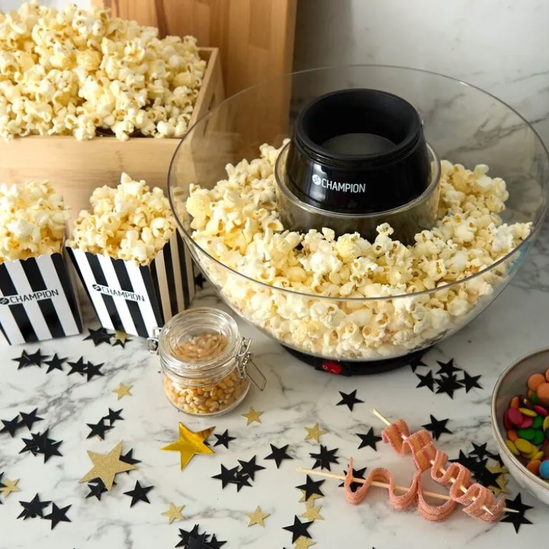 Pop-in-Bowl popcornmaskin PCM300 svart metallic