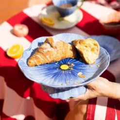 Poppy cookie-stativ 26 cm blue