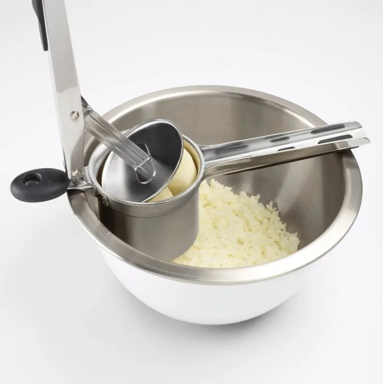 Potetmoser 33 cm rustfritt stål/svart