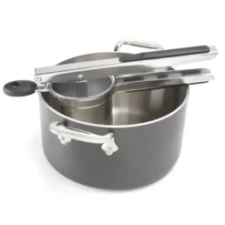 Potetmoser 33 cm rustfritt stål/svart