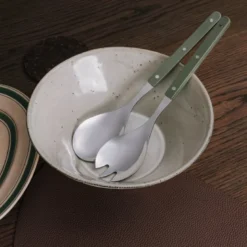 Prima Verde salatbestikk 28,5 cm stål/grønn