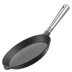 Professional støpejernspanne 22 cm med stålhåndtak