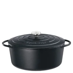 Provence støpejernsgryte oval 33 cm 7L svart