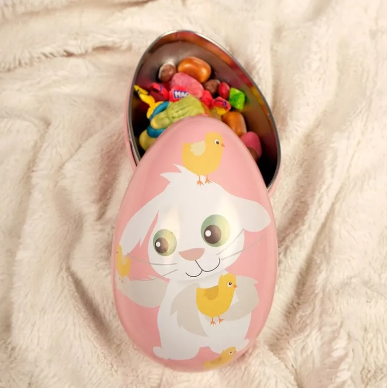 Påskeegg 10x15 cm Lille kanin rosa