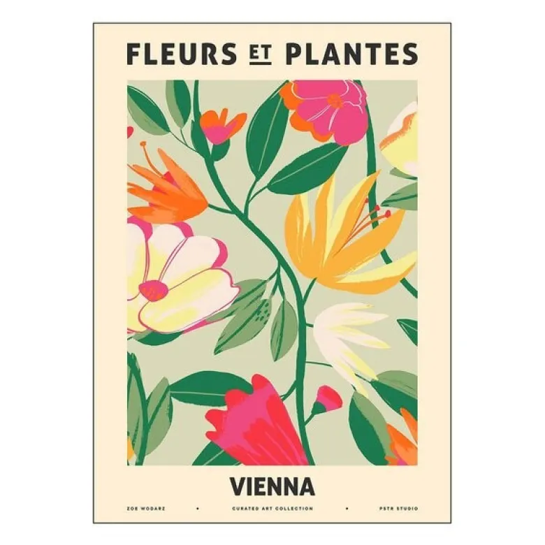PSTR Studio poster 30x40 cm zoe fleurs et plantes vienna