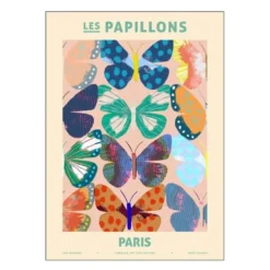 PSTR Studio poster 30x40 cm zoe les papillons paris