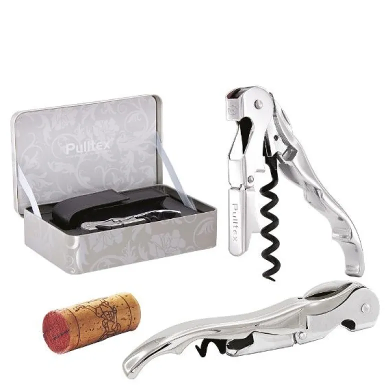 Pulltaps Classic vinåpner med etui rustfri