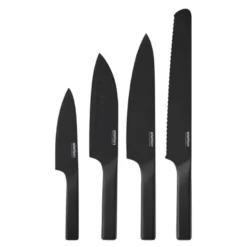 Pure Black knivsett 4 stk svart