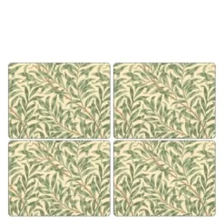 Pure Morris bordbrikke 30x40 cm 4 stk Willow Bough grønn