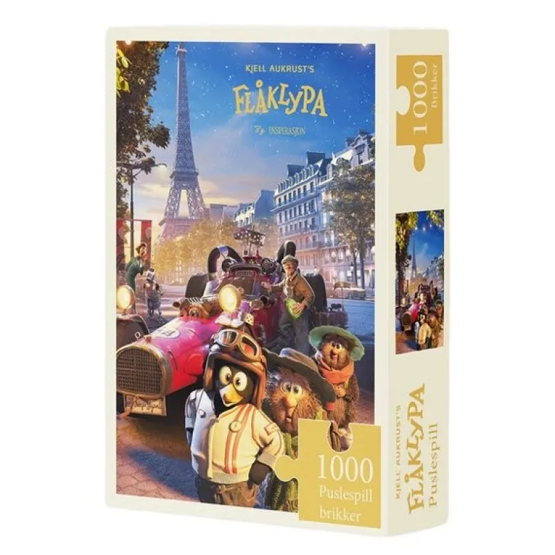 Puslespill 1000 brikker Fra Paris til Pyramidene