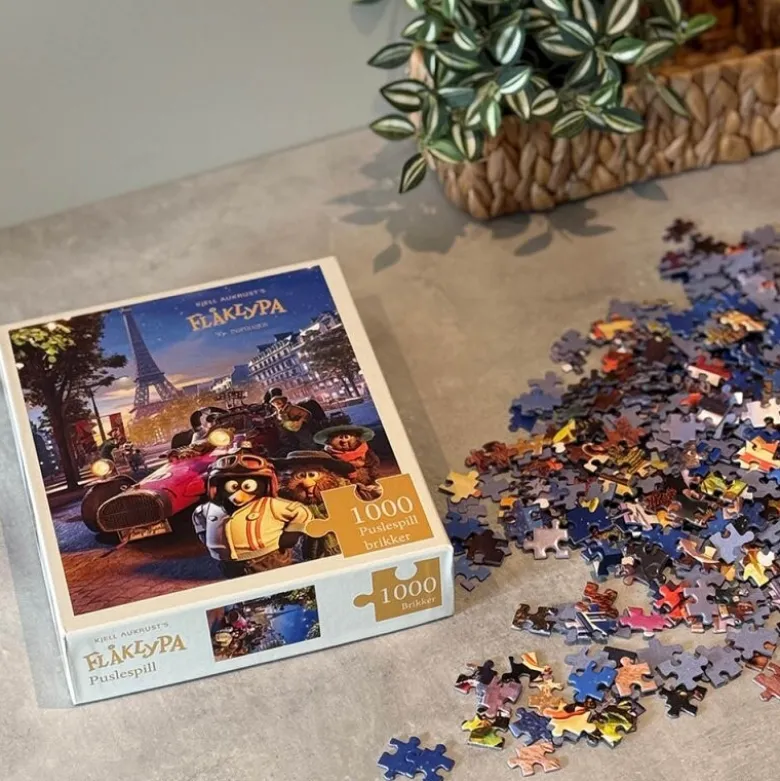 Puslespill 1000 brikker Fra Paris til Pyramidene