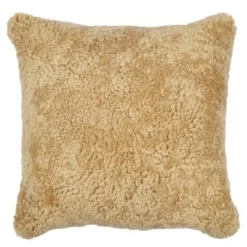 Pute new zealand saueskinn kort ull 40x40 cm honey