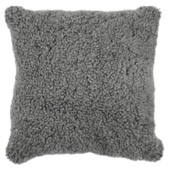Pute new zealand saueskinn kort ull 40x40 cm Grey