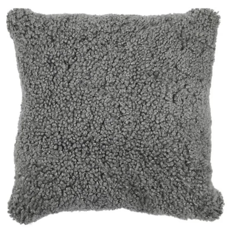 Pute new zealand saueskinn kort ull 40x40 cm Grey