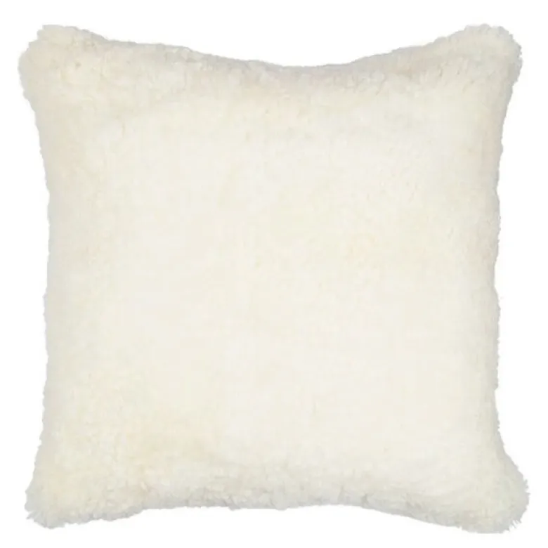 Pute new zealand saueskinn kort ull 40x40 cm white