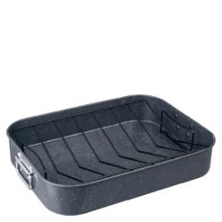 Quantanium Finish stekebrett med rist 41,6x31,8x7,6 cm