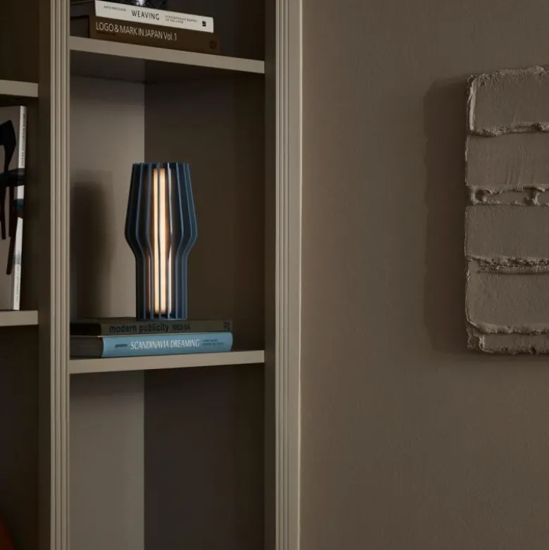 Radiant LED lampe 25 cm dusty blue