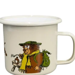 Radio Luxemburg emaljekopp 35 cl beige