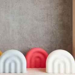 Rainbow nattlampe 18 cm offwhite