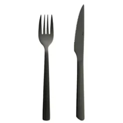 RAW grill bestikksett 8 deler matt svart