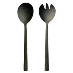RAW salatsett 2 deler matte black