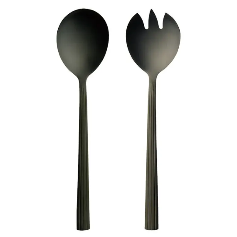 RAW salatsett 2 deler matte black