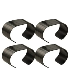 RAW serviettring 4 stk matte black