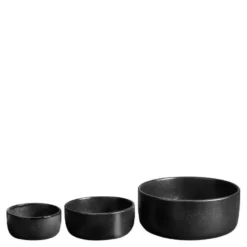 Raw skålsett 3 deler 19,5 cm titanium black