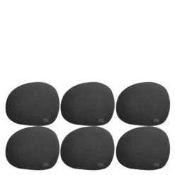 RAW Soft glassbrikke 6 stk black