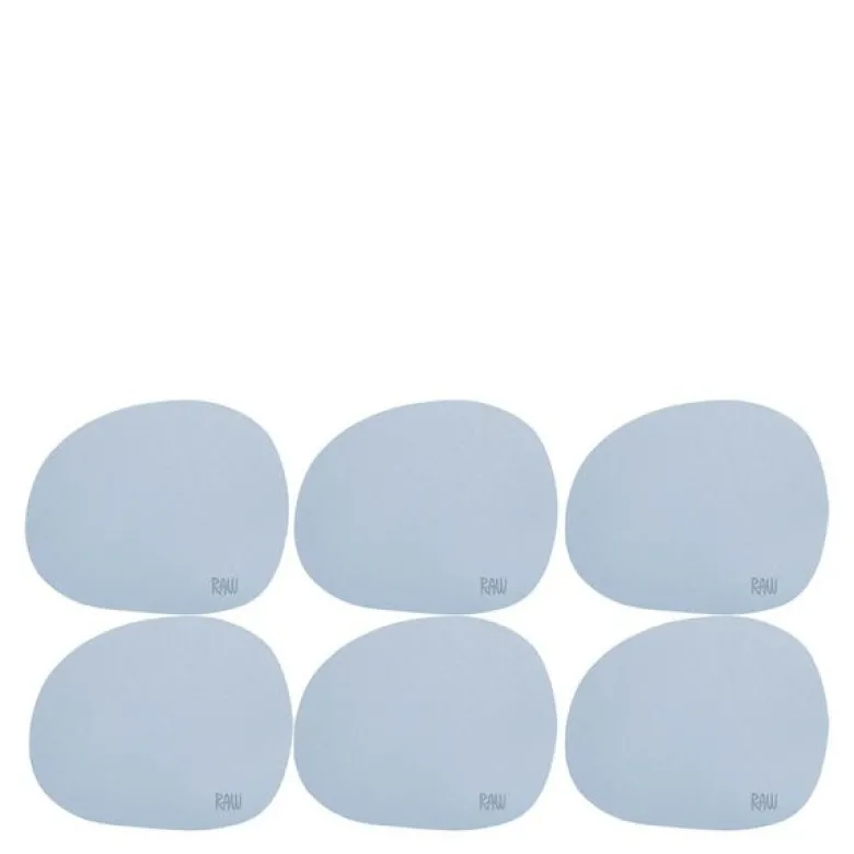 RAW Soft glassbrikke 6 stk sky blue