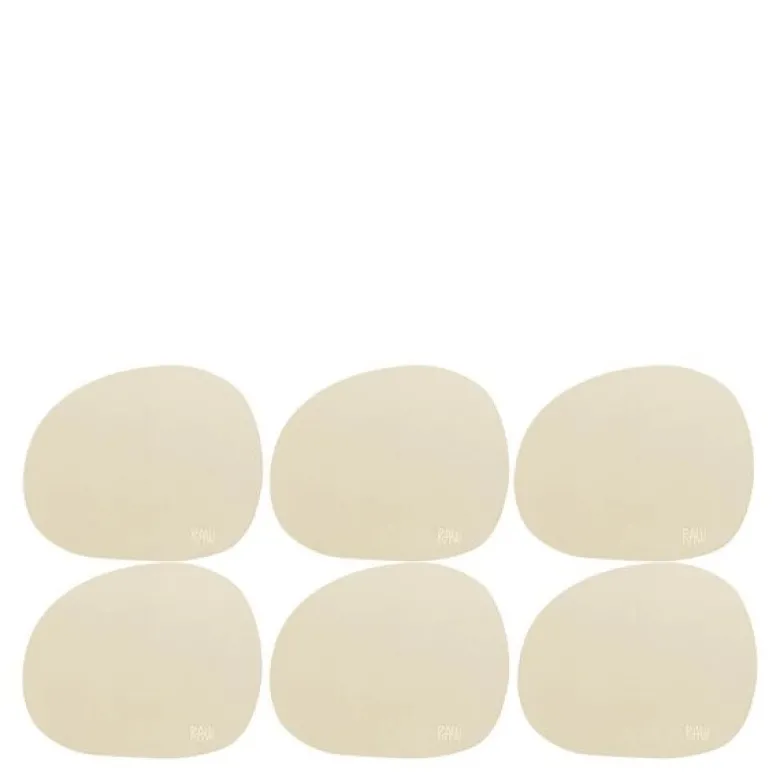 RAW Soft glassbrikke 6 stk spring sand