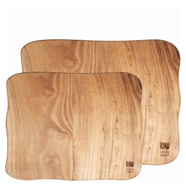 RAW Teak skjærebrett sett 2 stk