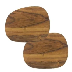 RAW Teak smørebrikker 19x14x1 cm 2 stk