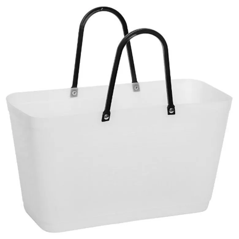 Recycled Plastic veske stor 15L naturell