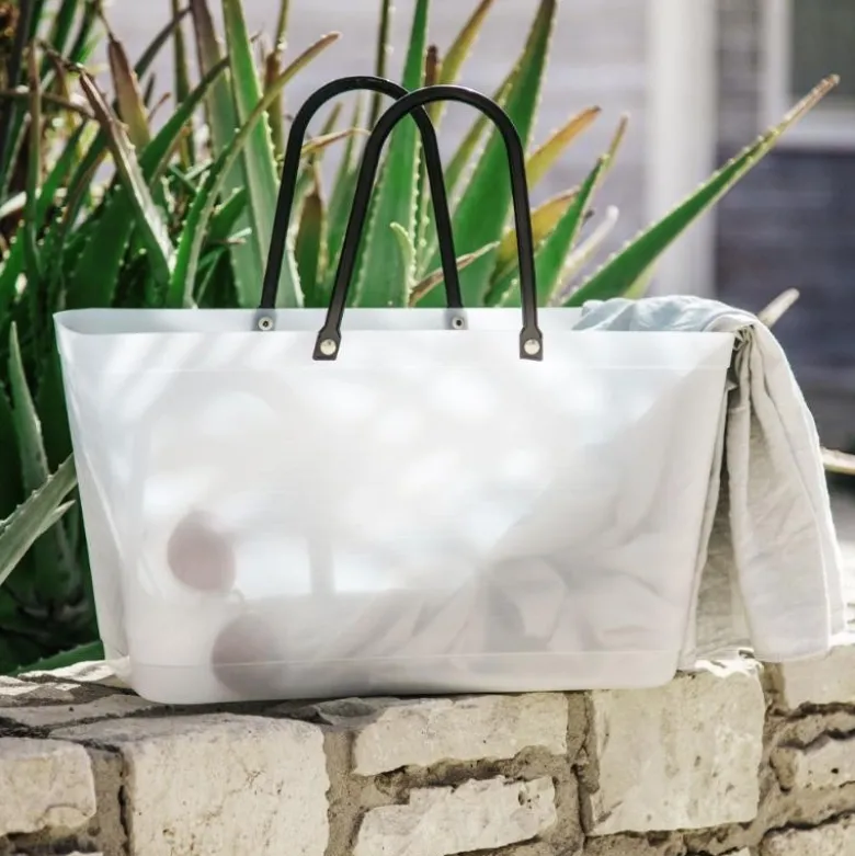 Recycled Plastic veske stor 15L naturell