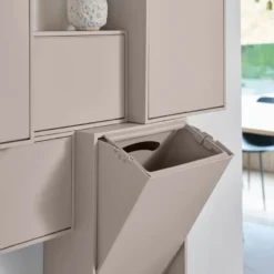 Recycling kildesorteringsboks 30x15x40 cm Silver Cloud Grey