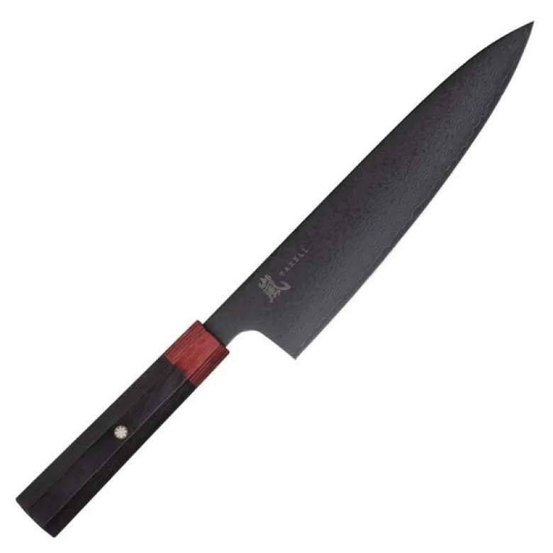 Rei kokkekniv 20 cm DLC svart/rød