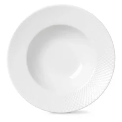 Rhombe dyp tallerken 24,5 cm hvit