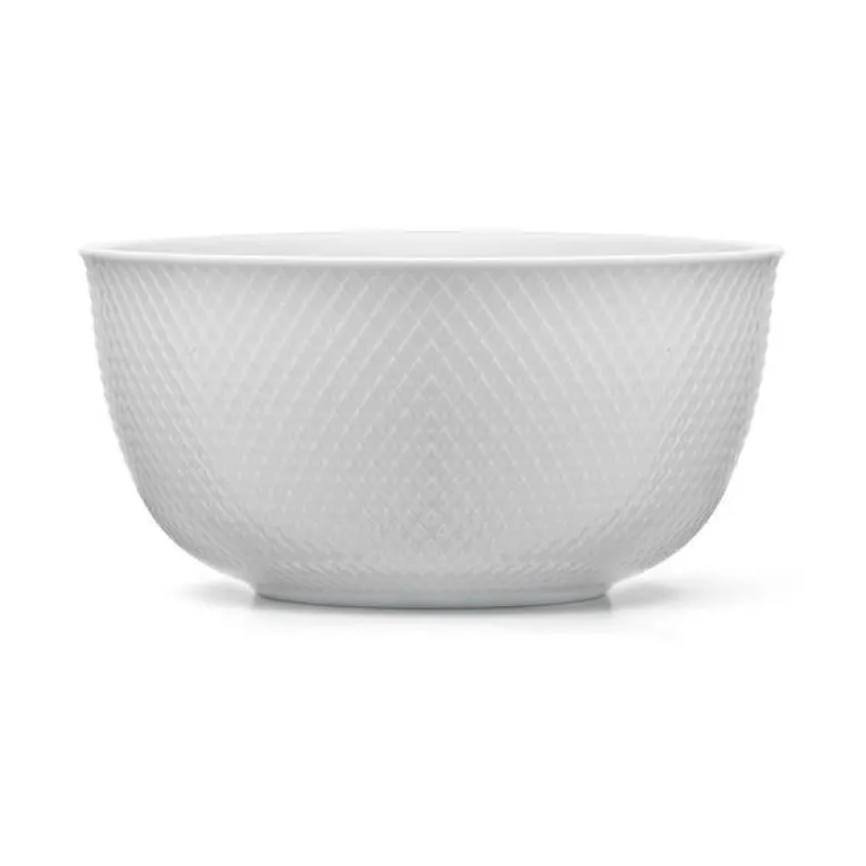 Rhombe serveringsskål 17,5 cm hvit
