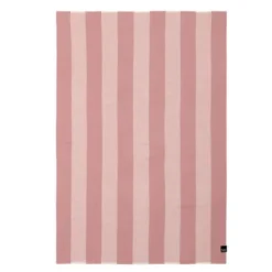 Ringstind ullpledd 120x180 cm varm rosa
