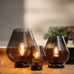 Rocks XO bordlampe 13,5 cm koksgrå