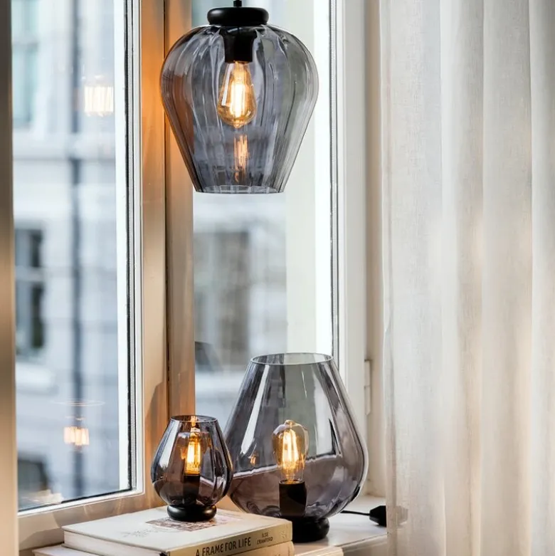 Rocks XO bordlampe 13,5 cm koksgrå