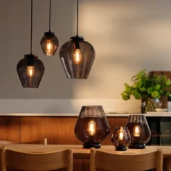 Rocks XO bordlampe 26 cm koksgrå
