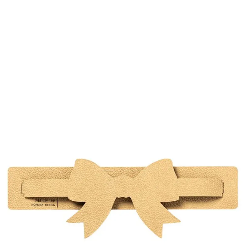 Rosett serviettholder 9x26 cm beige