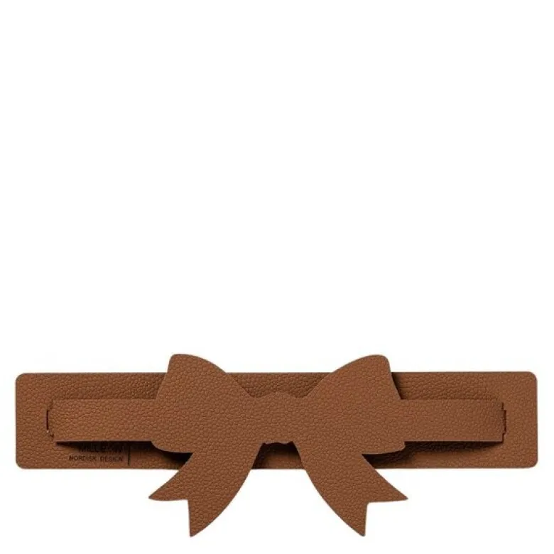 Rosett serviettholder 9x26 cm brun
