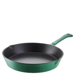 Rund støpejernspanne 26 cm 1L grønn
