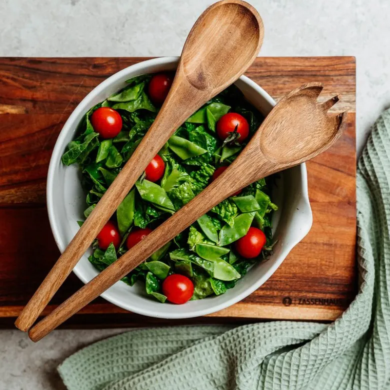 Salatbestikk 35 cm akasie